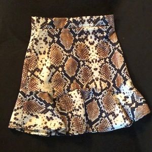 Snake Pattern Skirt